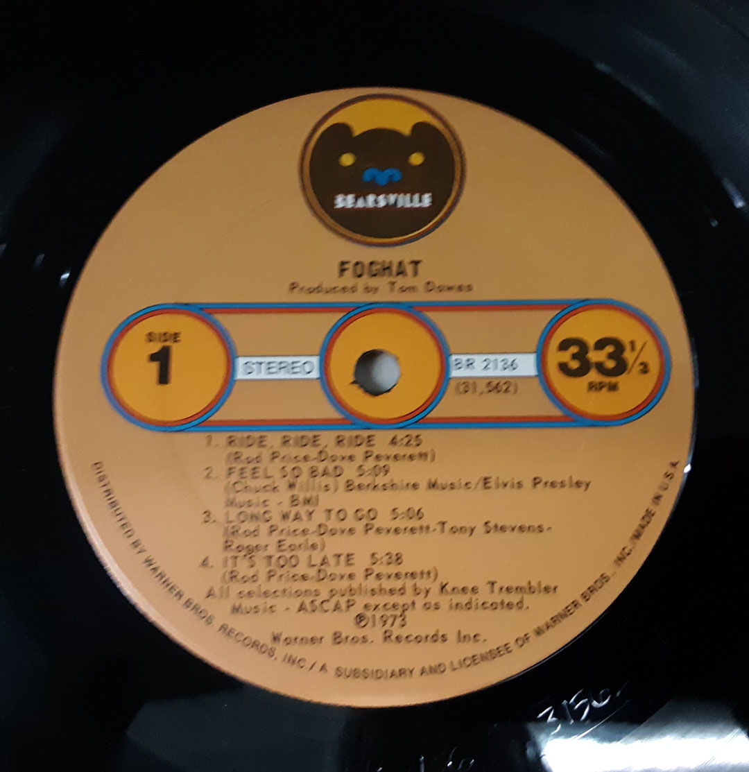 Foghat – Foghat 1973 EX+ VINTAGE VINYL LP Classic Rock ... 6