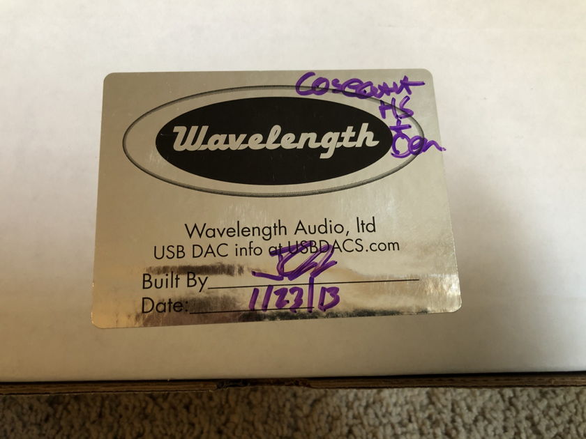 Wavelength Audio Cosecant Quotient HS2 W/Cardas Clear USB & iFi Audio iPurifier Acessories