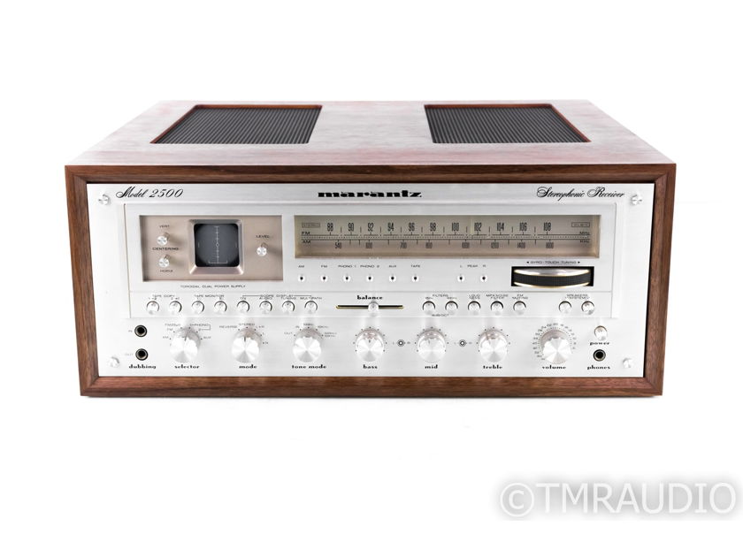 Marantz Model 2500 Vintage Stereo Receiver; MM Phono; Restored; w/ Wood Case (20667)