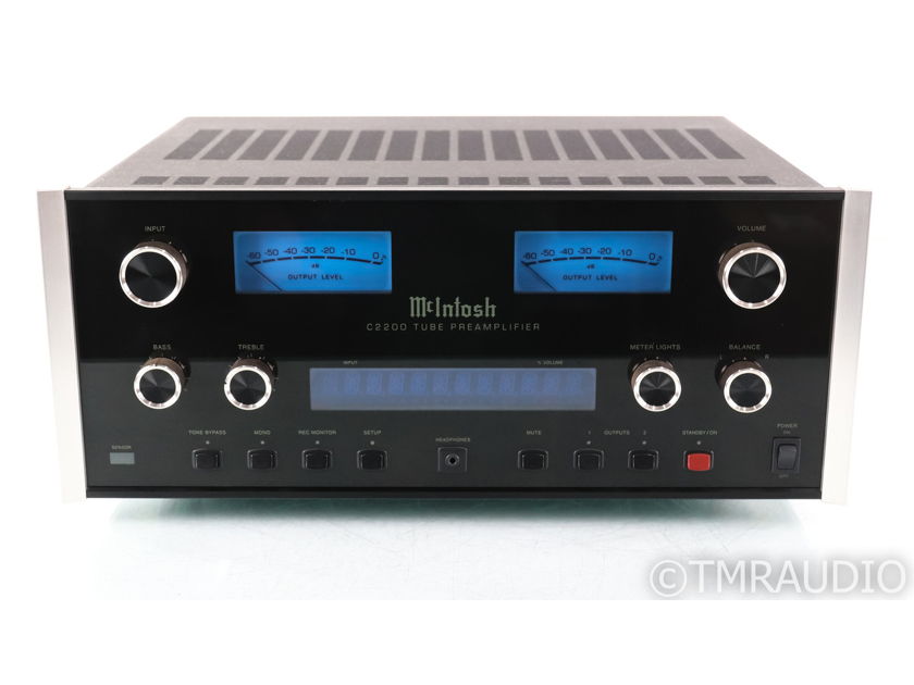 McIntosh C2200 Stereo Tube Preamplifier; MM Phono; C-2200; Remote (40748)