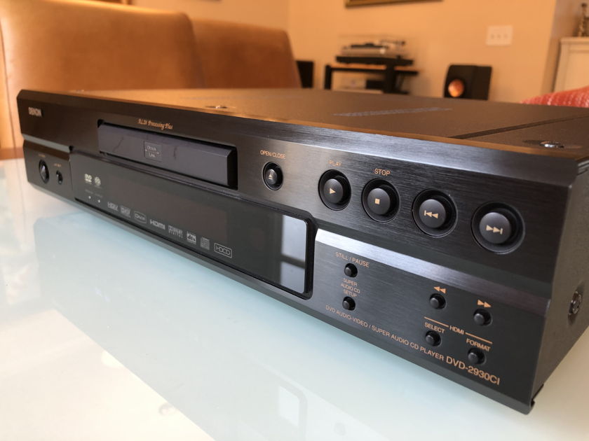 $900 Denon 2930CI SACD/DVD-Audio Player with remote. Priced to sell!