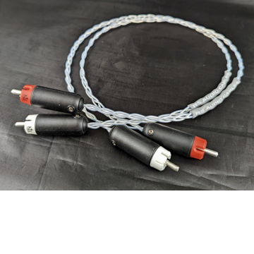 Brand New 2.0m Pair Solid Silver Interconnects with KLE...