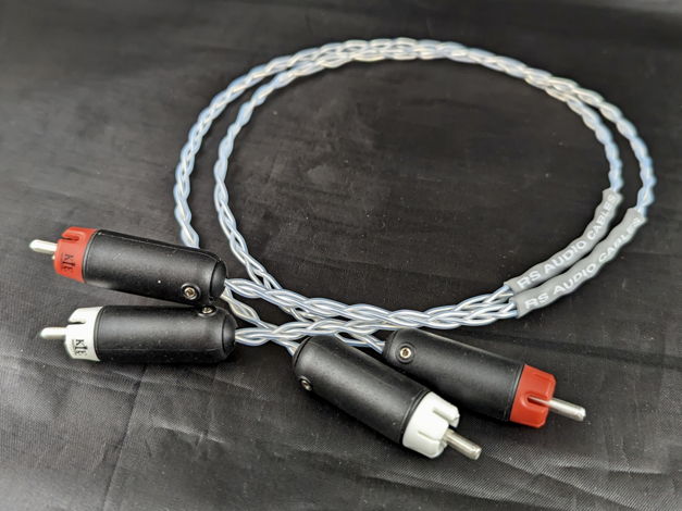 Brand New 2.0m Pair Solid Silver Interconnects with KLE...