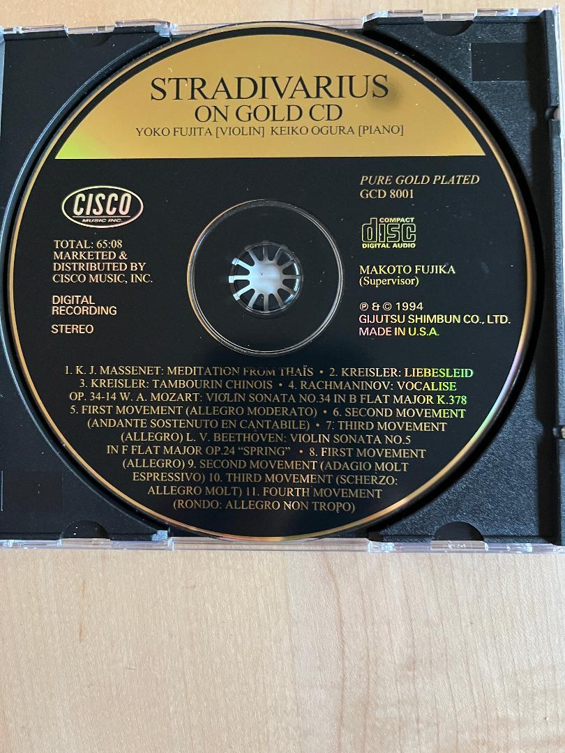 Yoko Fujita & Keiko Ogura STRADIVARIUS ON GOLD CD 2
