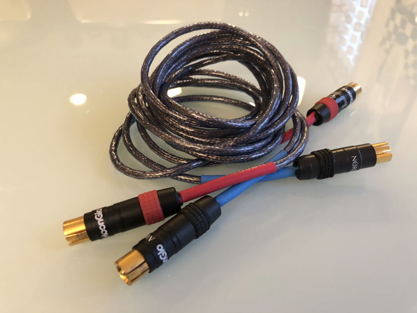 $700 NORDOST BALDUR INTERCONNECT CABLES RCA 1.5 M LONG IN MINT CONDITION