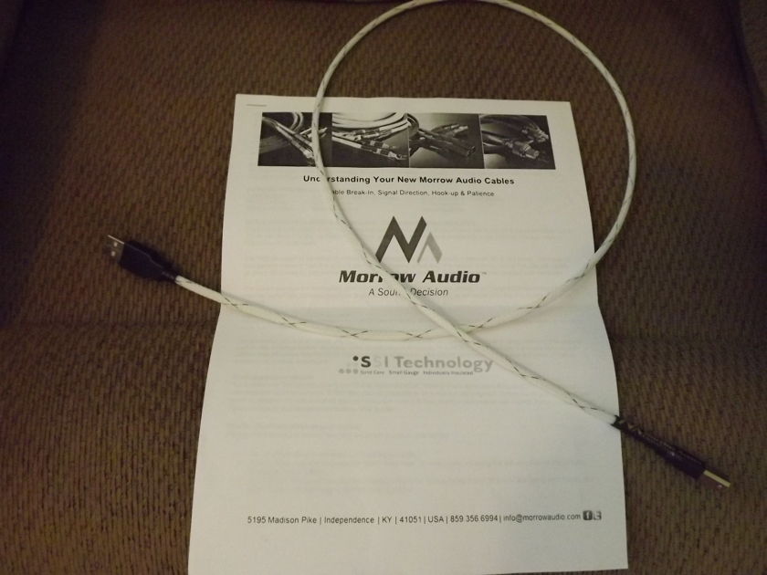 Morrow Audio Grand Reference USB Cable 40 INCHES LONG