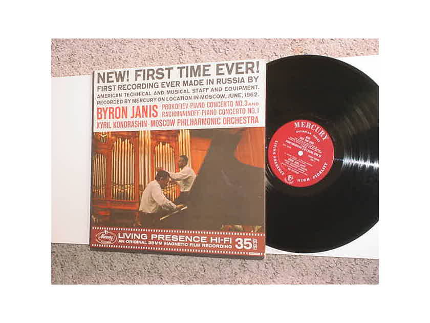 MERCURY Living Presence 35 mm MG 50300 lp record - Byron Janis Prokofiev piano concerto no3  Rachmaninoff piano concerto no1