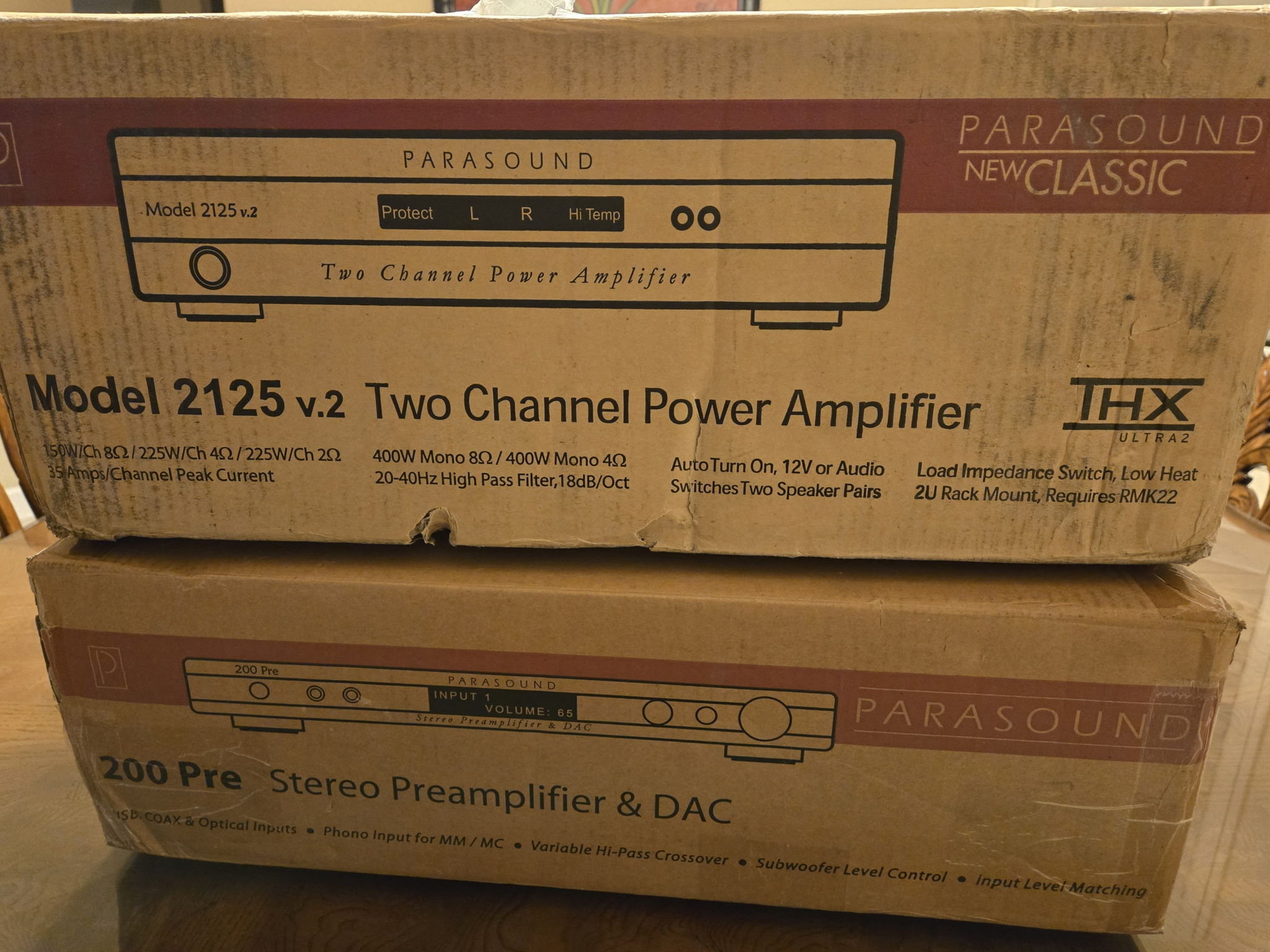 Parasound "New Classic" Model 2125 v.2 Amplifier & 200 ... 9