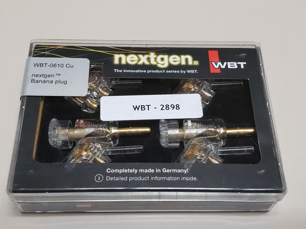 WBT 0610 CU Speaker Banana connectors for Kimber Kable