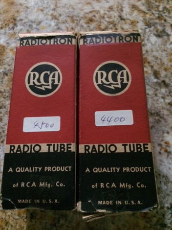 RCA 2A3 Blackplates Double D getters USN code S6 Pair