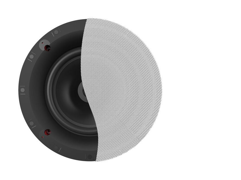 Klipsch CS-18C Custom Series 8" In-Ceiling Speaker - Black Frame / White Grille