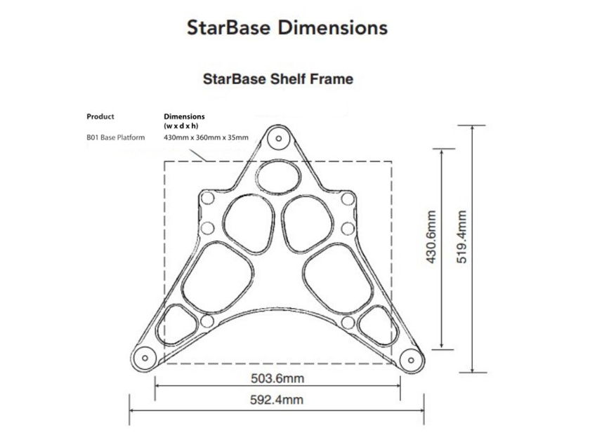 Audiophile Base Starbase 1 Vibration Control Rack stand