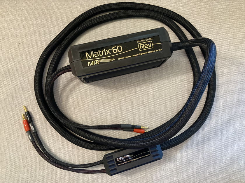 MIT Cables MATRIX 60 REV SPKR CABLE, ORACLE-LEVEL PERFORMANCE, RARE 12 FT PAIR., DEMO SALE