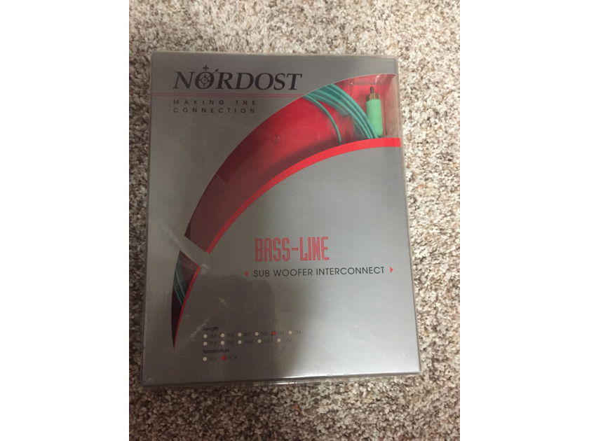 Nordost Bass-Line Sub Woofer Interconnect  RCA 6 Meter NEW