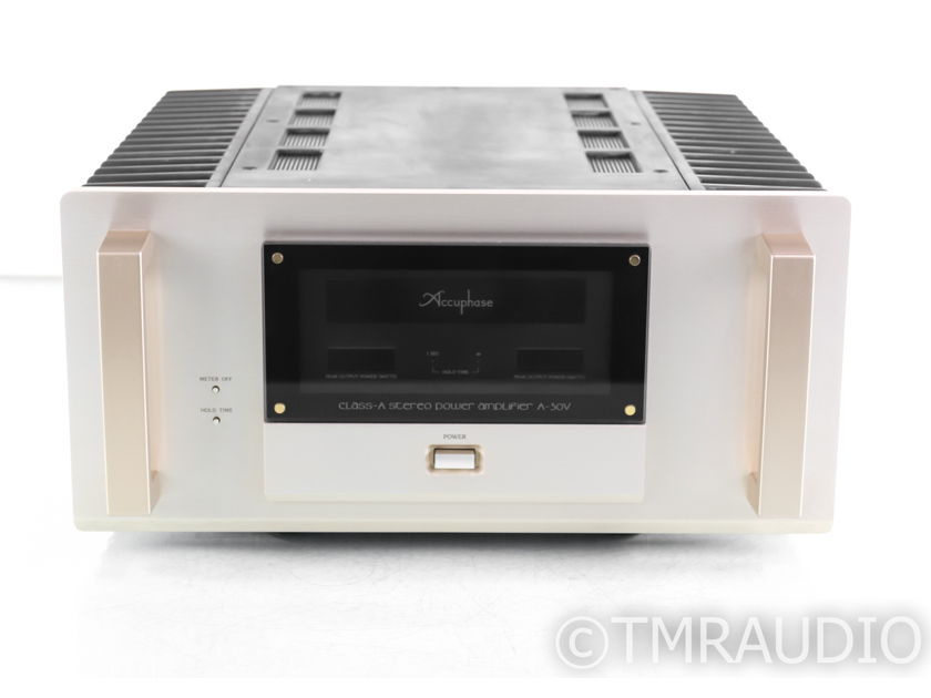 Accuphase A-50V Stereo Power Amplifier; Factory Converted to 120v (38349)