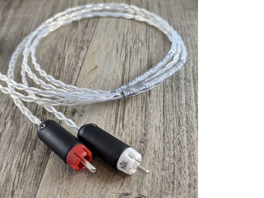 New RS Cables 1.5m Pair Solid Silver Interconnects with KLEI Classic Harmony