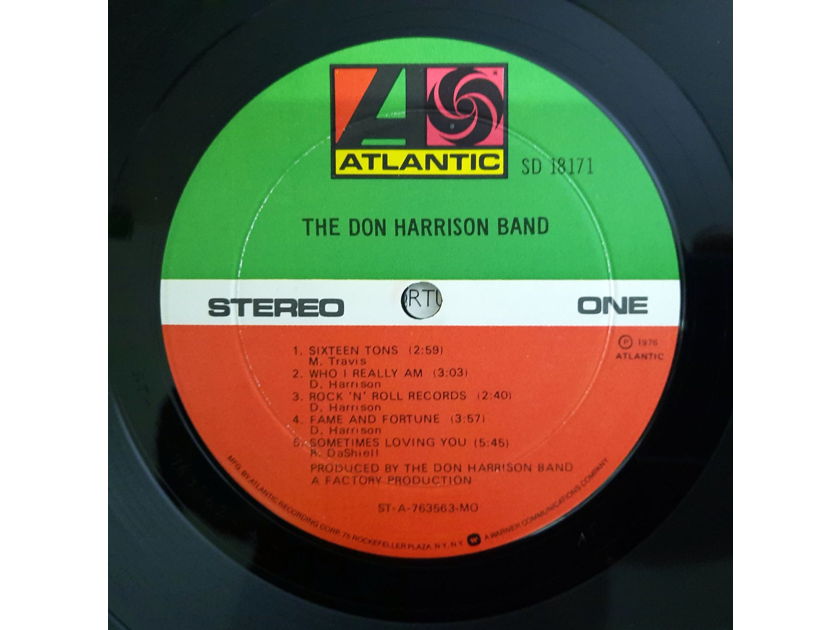 The Don Harrison Band – self-titled 1976 NM ORIGINAL VINYL LP Atlantic SD 18171