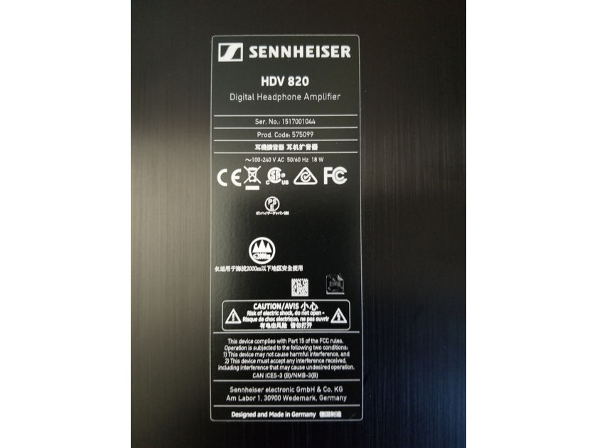 Sennheiser HDV 820 DAC/Headphone Amplifier