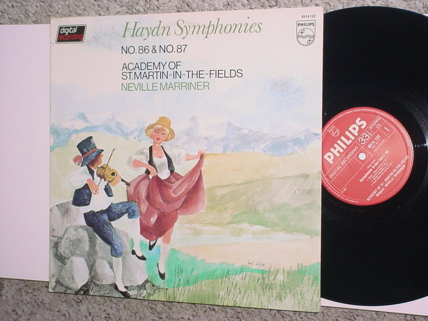 Philips digital Haydn Symphonies no86 & no87 lp record Neville Marriner 6514 122
