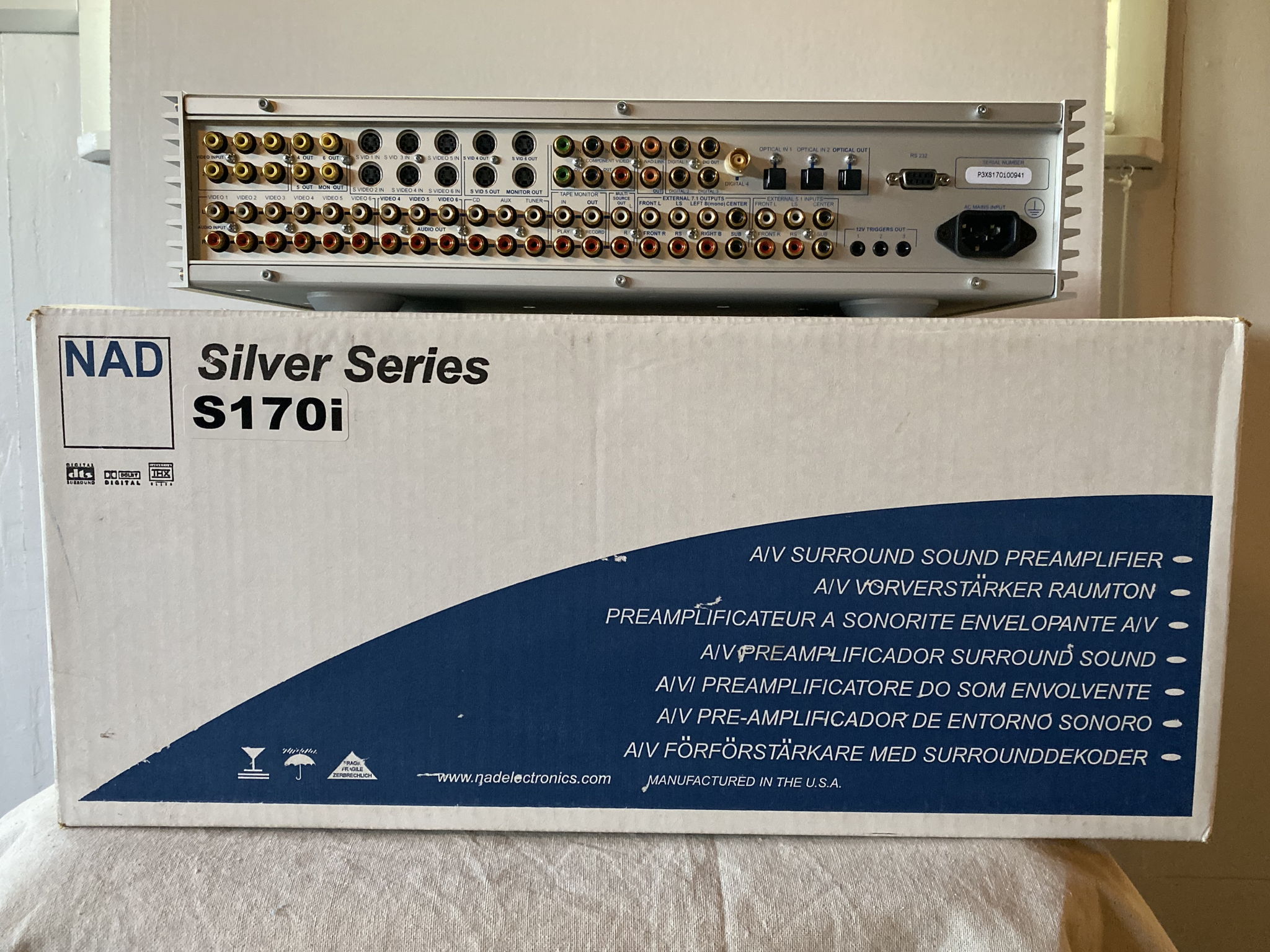 NAD Silver Series S170 Preamp and S250 Power Amplifier 3