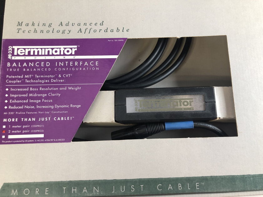 MIT MI-330 Terminator Balanced Interface XLR Cable - NEW IN BOX - 2M