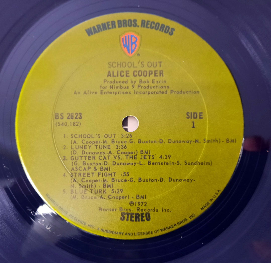 Alice Cooper - School's Out  1972 VG+ VINTAGE VINYL LP ... 5