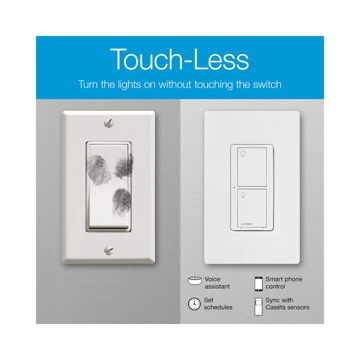 Lutron Caseta Deluxe Smart Dimmer Switch (2 Count) Kit ...