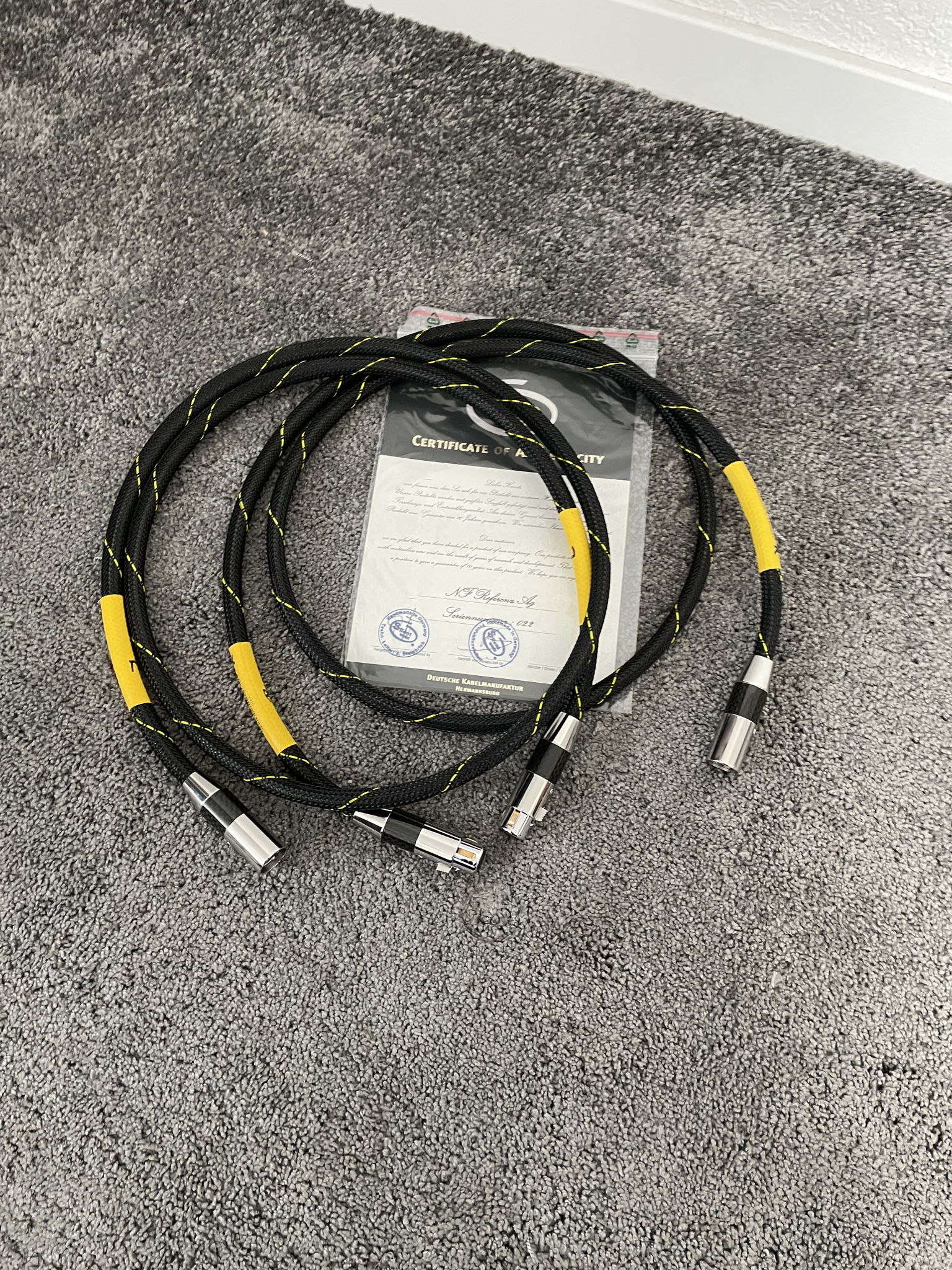 Silent Wire NF Referenz AG XLR cable in 1,5m