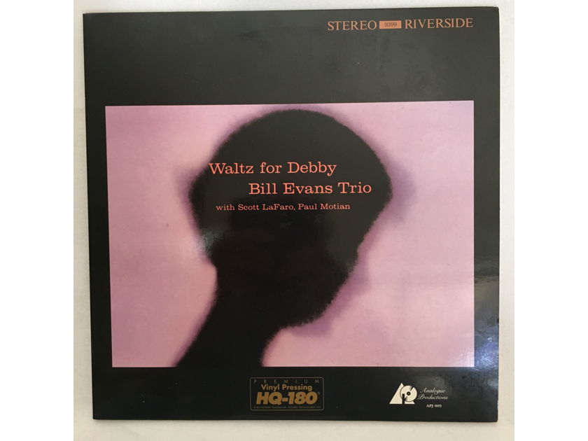 BILL EVANS TRIO  "Waltz Fop Debby" APJ 009 (1992) RM Doug Sax RTI HQ-180g Ltd. Ed... $95