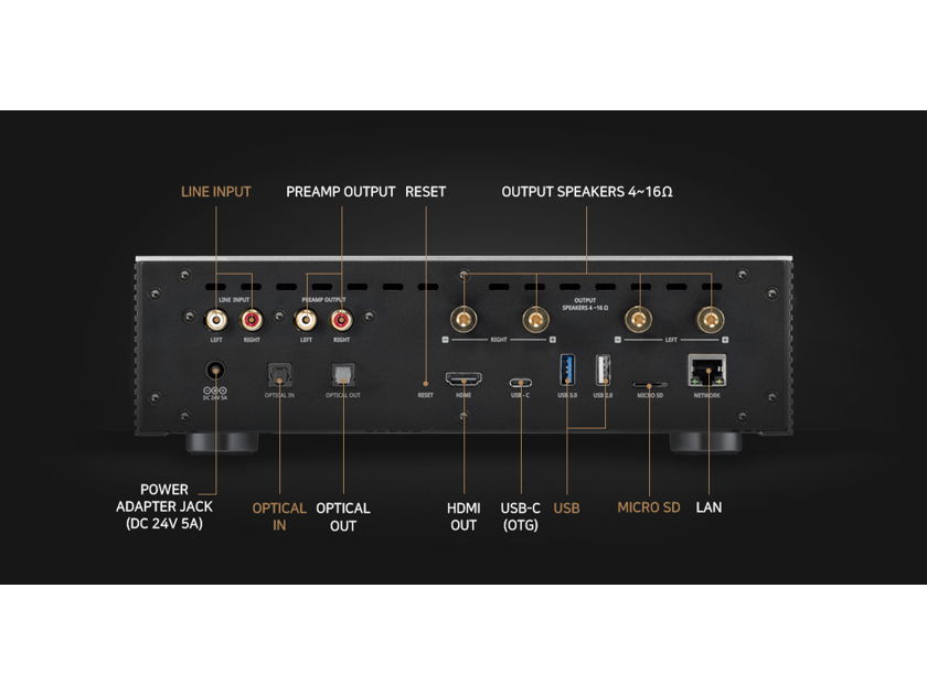 Rose RS201 Music Server and amplifier