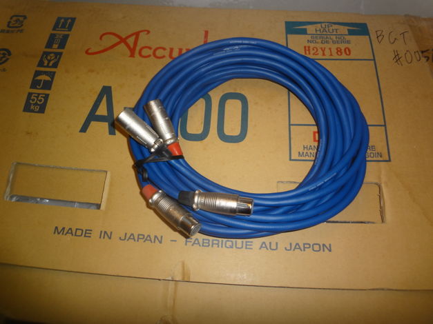 ACCUPHASE  ALC-50 XLR CABLES  5 METERS LONG