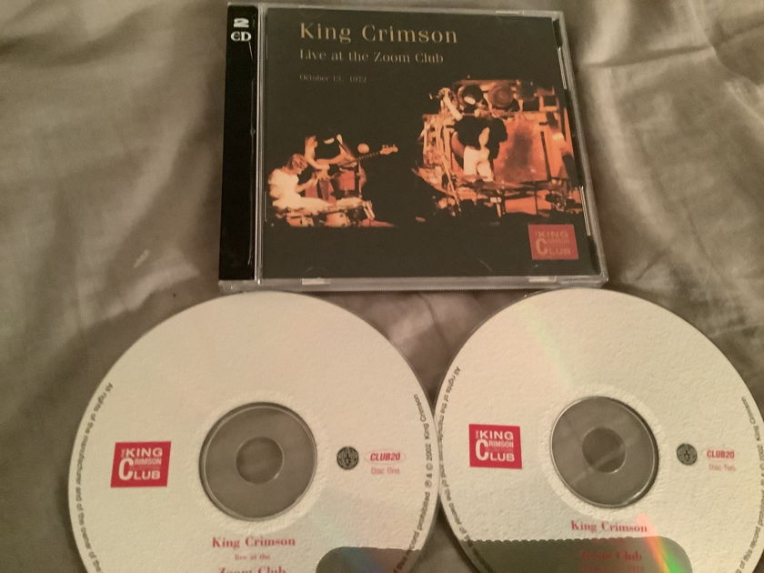 King Crimson 2CD Set DGMusic Records  Live At The Zoom Club 1972