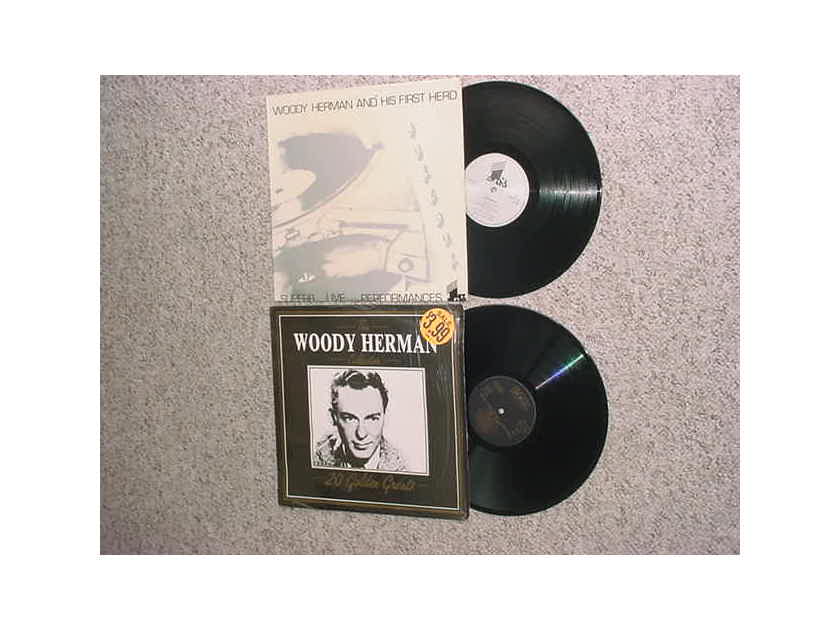 big band jazz Woody Herman 2 lp records - 20 golden greats and  first herd superb live performances