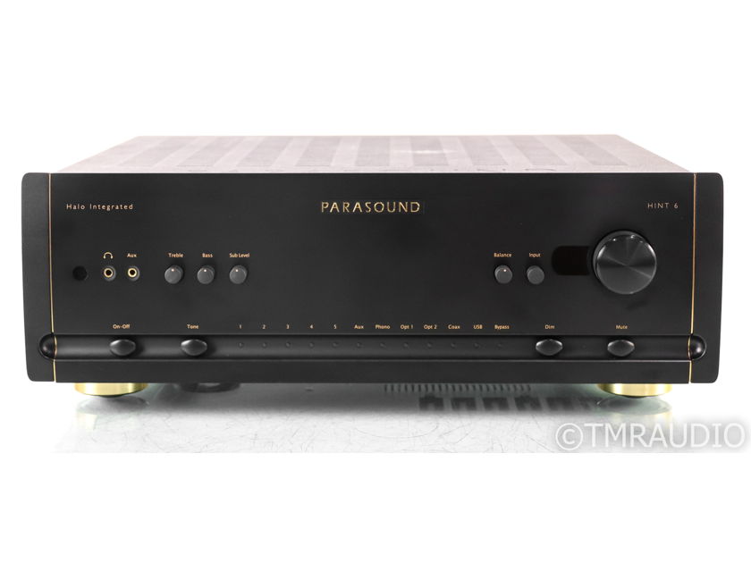 Parasound Halo HINT 6 Stereo Integrated Amplifier; Remote; MM / MC Phono (34976)