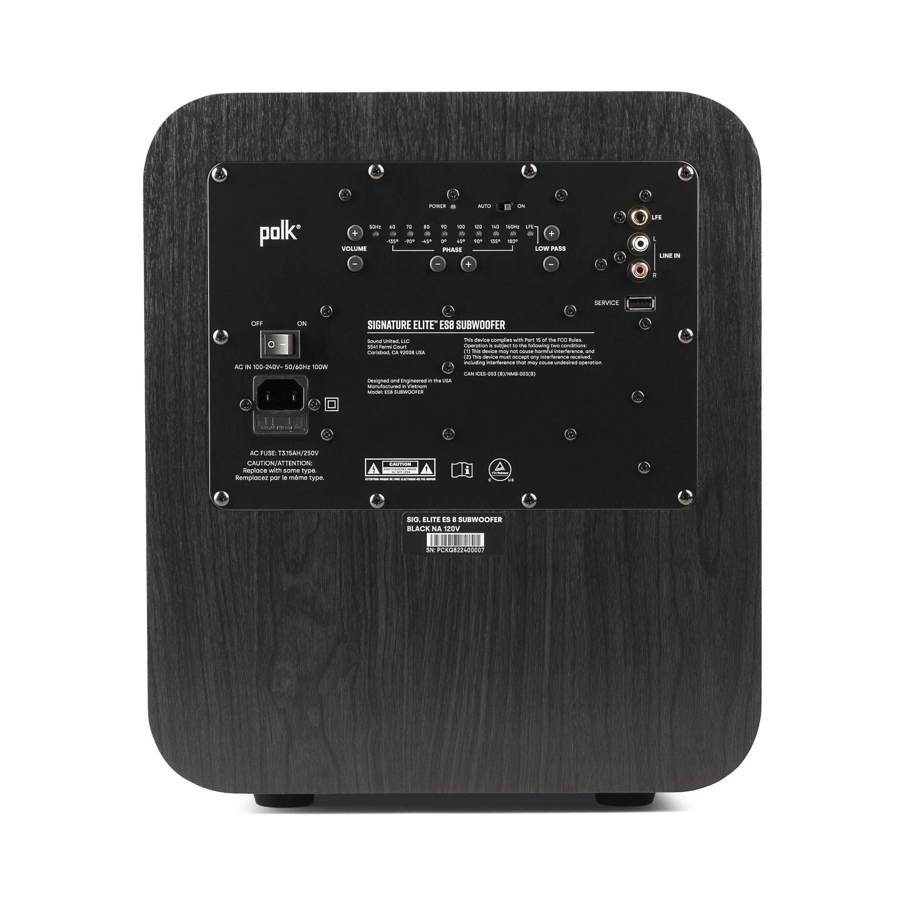 Polk Audio Signature Elite ES8 - 8" 100W Subwoofer w/ D... 3