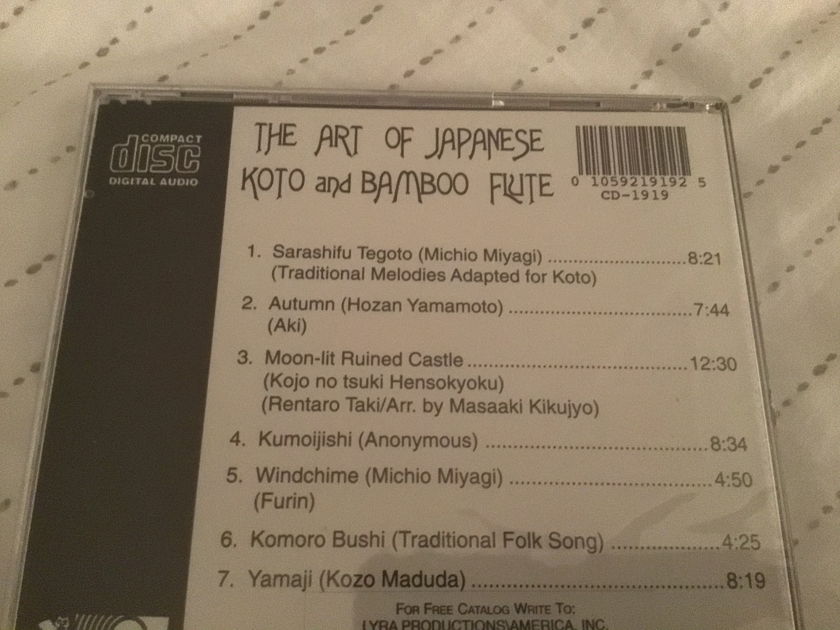 Various Sealed Compact Disc  The Art Of Japanese Koto And Bamboo Flute