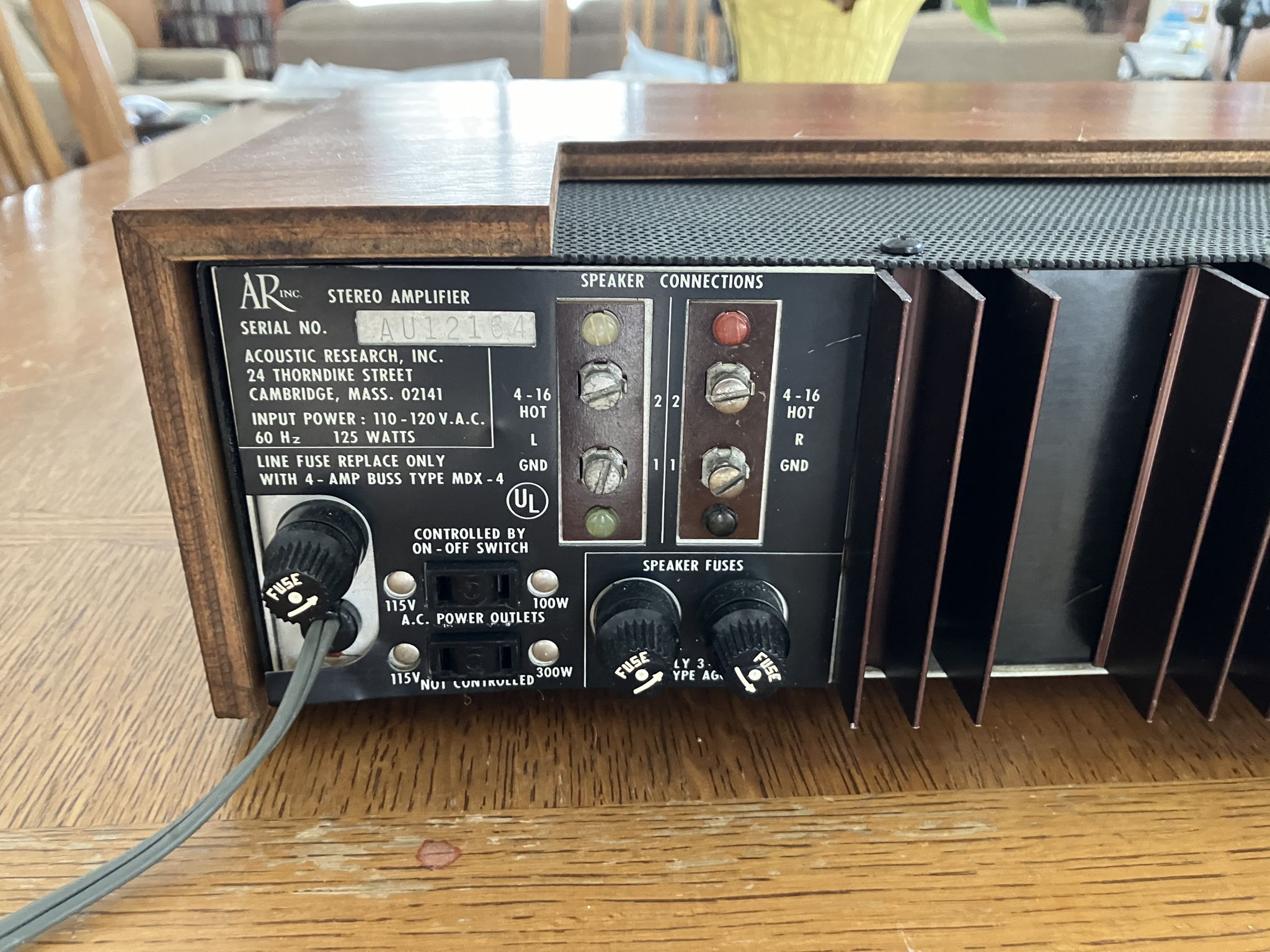 Vintage Acoustic Research Amplifier 7