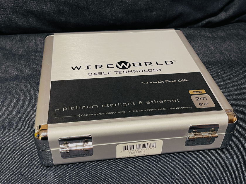 Wireworld Platinum 8 Ethernet 2M - Retail $1500 - New Condition - World Best! No Fee/Free Shipping!
