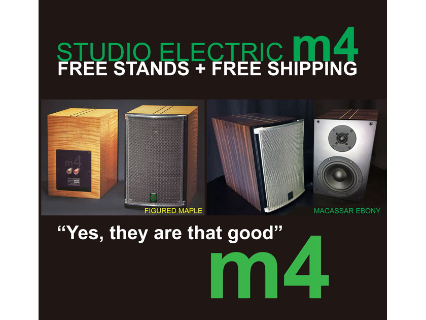 Studio Electric M4 Monitors Yes, they are that good!