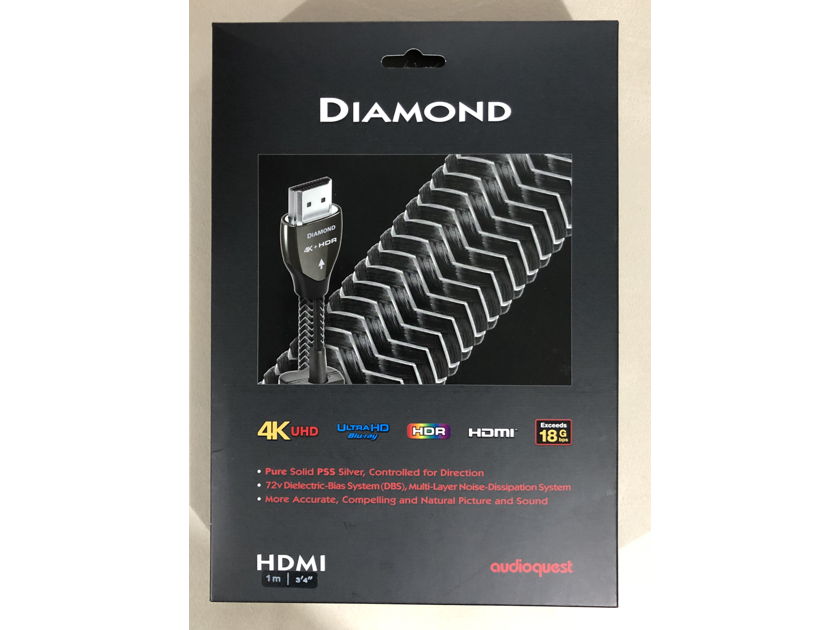 Price Reduced - AudioQuest Diamond HDMI, 1 Meter Long