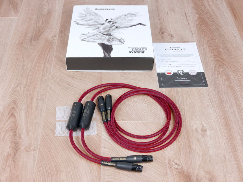 Audiomica Laboratory Red Reference RHOD Luxury audio interconnects XLR 1,5 metre NEW - official dealer