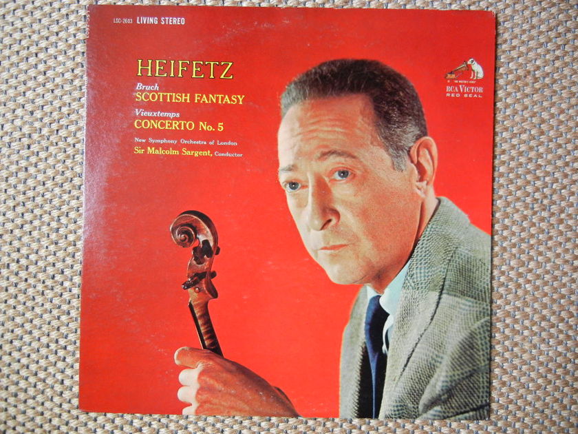 Heifetz RCA LSC-2603 Living Stereo Bruch/Vieuxtemps Shaded Dog
