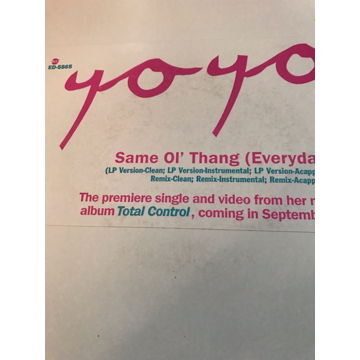 Vinyl Record Yo Yo Same Ol Thang Vinyl Record Yo Yo Sam...