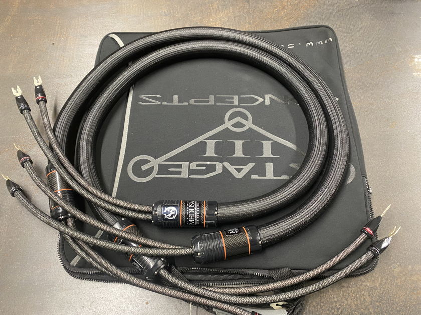 Stage III Concepts Medusa Reference Speaker Cable 2M Silver Spades 2of2