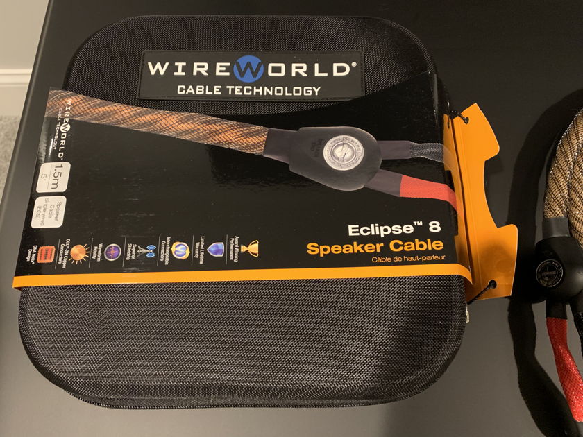 Wireworld Eclipse 8 Speaker Cables, 1.5M, **Reduced Price**