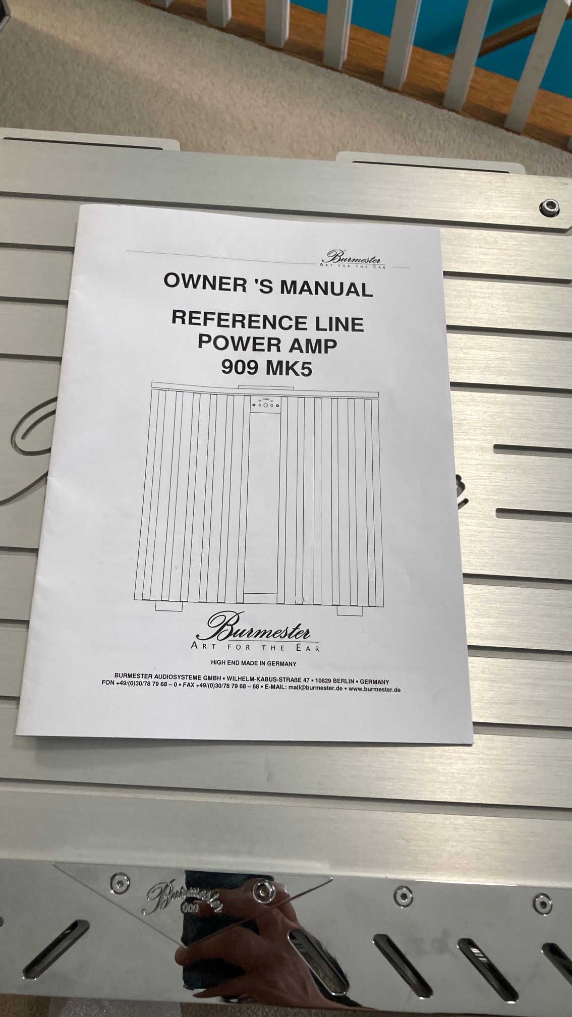 Burmester 909 Series V  Power Amplifier 350 watt/channel 5