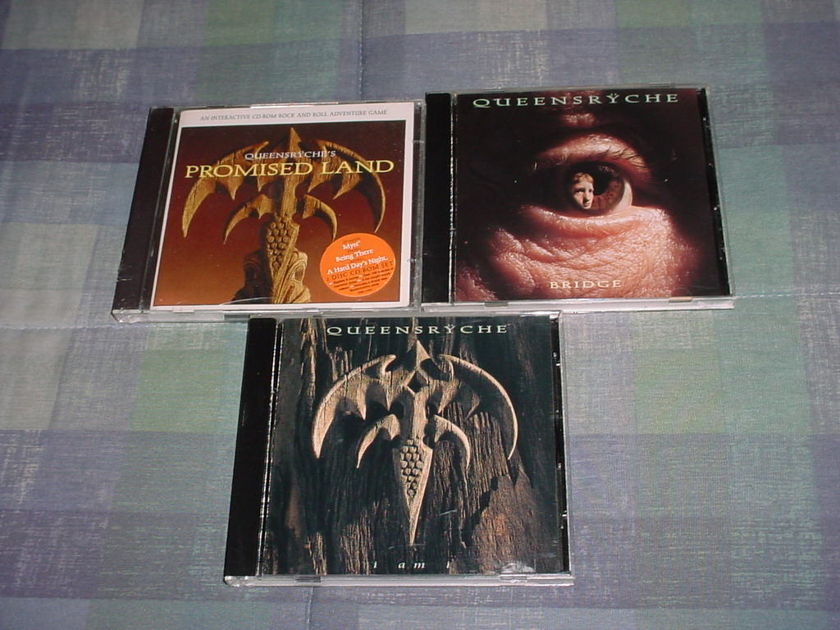 Queensryche sealed promised land 2 disc CD ROM 1996 and 2 CD SINGLES BRIDGE and I AM I