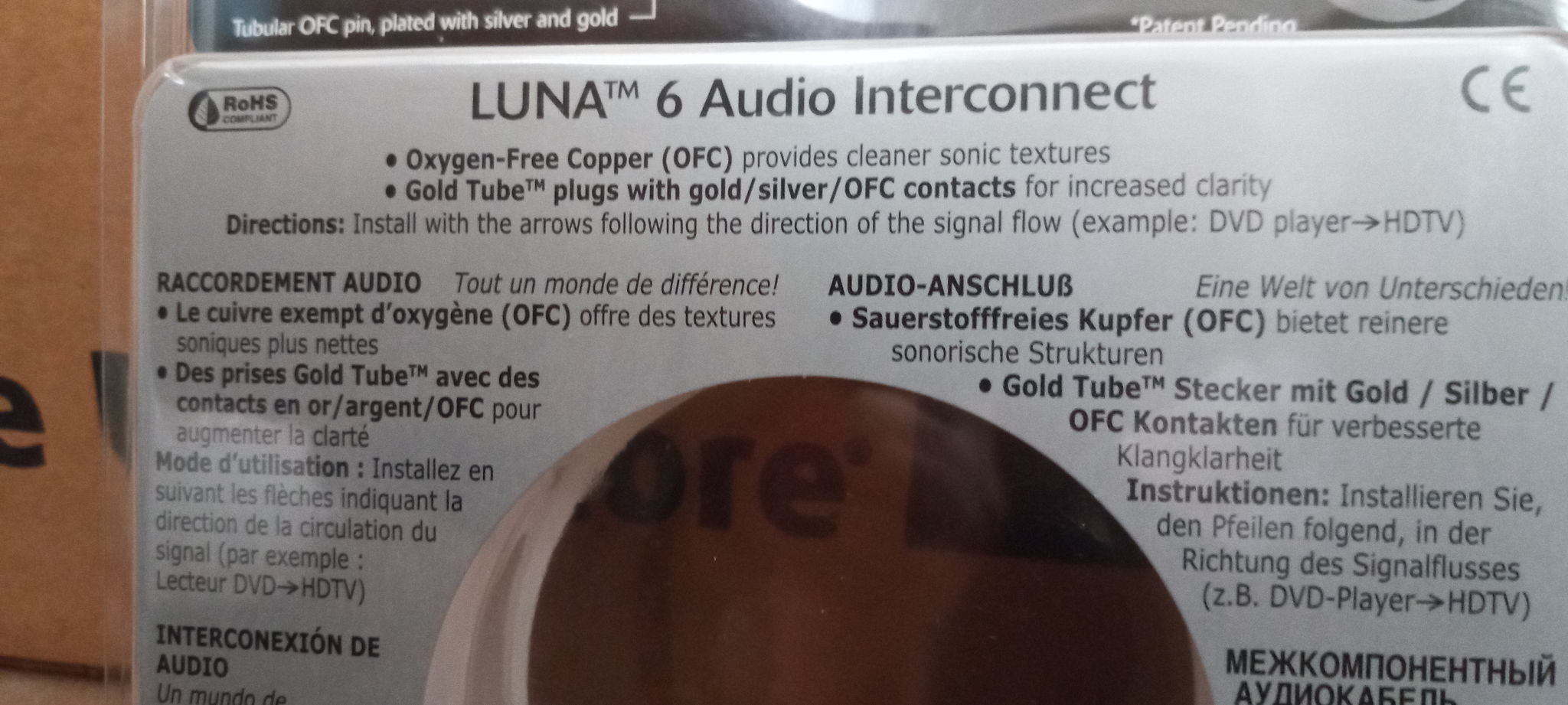 Wireworld Luna 6 audiophile SUBWOOFER cable, 4 meters/1... 2