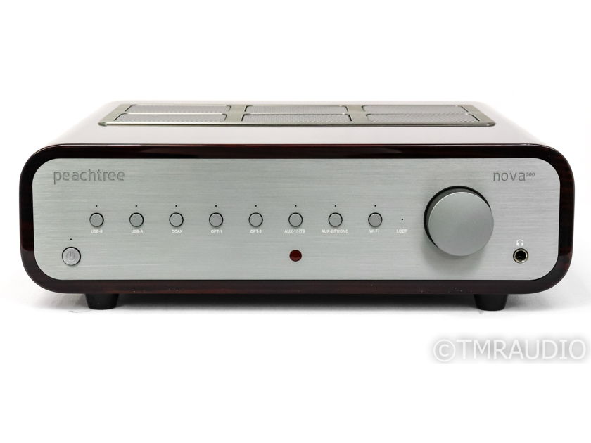 Peachtree Nova500 Stereo Integrated Amplifier; Ebony Mocha; MM Phono; Remote (35774)
