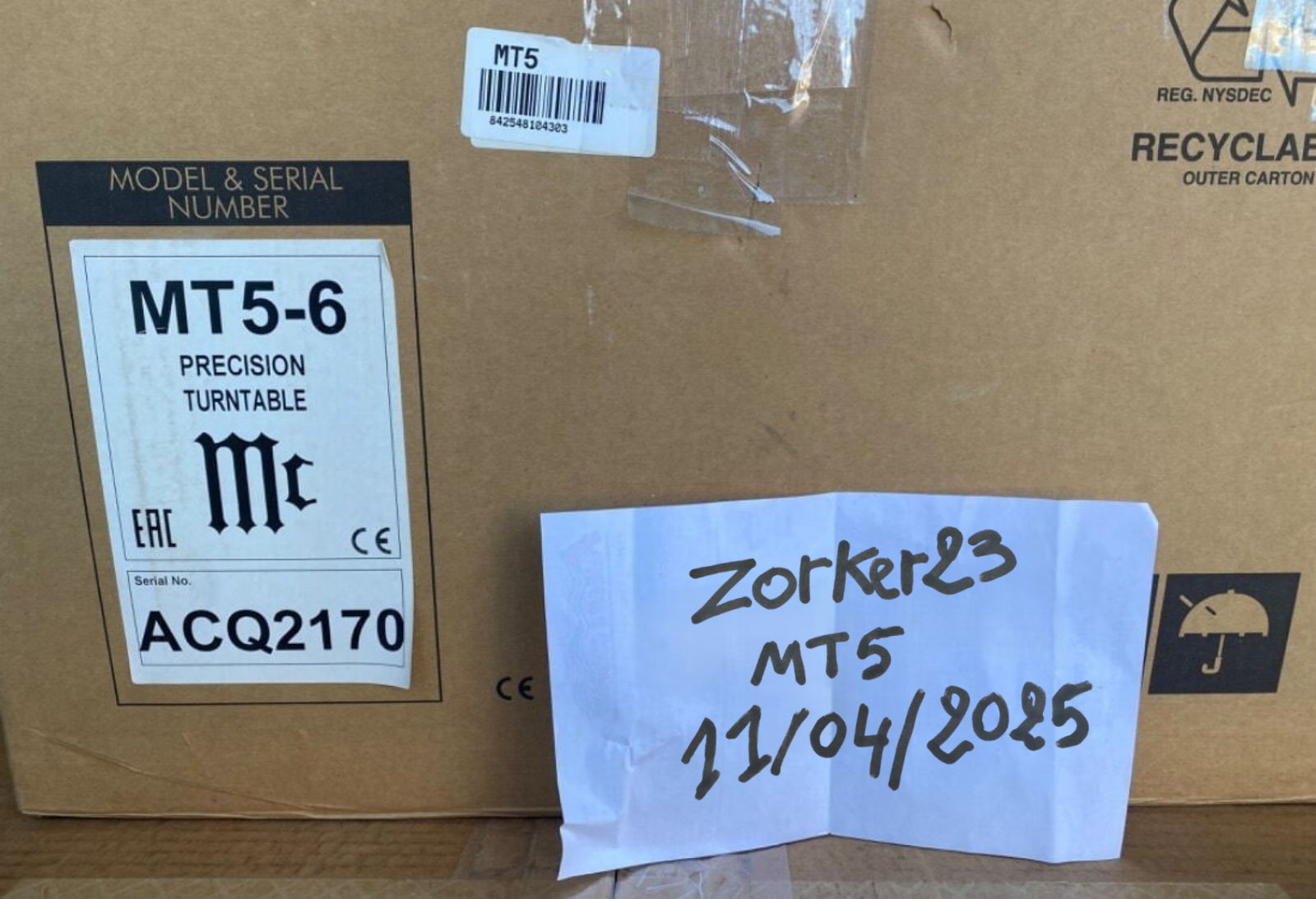 McIntosh MT5 Turntable – Near New, Original Owner, with...